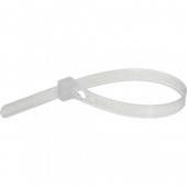 Pearstone 8 Reusable Plastic Cable Ties - Clear (20-Pack)