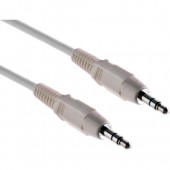 Pearstone Stereo Mini Male to Stereo Mini Male Cable (White) - 25'