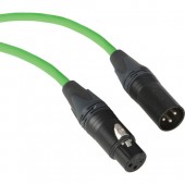 Kopul Premium Performance 3000 Series XLR M to XLR F Microphone Cable - 15' (4.6 m), Green