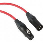 Kopul Premium Performance 3000 Series XLR M to XLR F Microphone Cable - 6' (1.8 m), Red