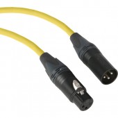 Kopul Premium Performance 3000 Series XLR M to XLR F Microphone Cable - 6' (1.8 m), Yellow