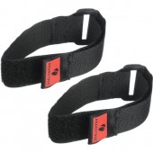 Pearstone 1 x 12 Touch Fastener Cinch Strap (Black, 2-Pack)