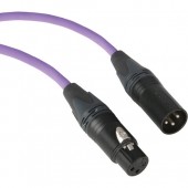 Kopul Premium Performance 3000 Series XLR M to XLR F Microphone Cable - 1.5' (0.45 m), Violet