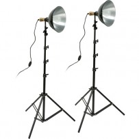 Impact Tungsten Two-Floodlight Kit with Stands