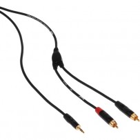 Kopul 1/8" Stereo Mini to Dual RCA Y-Cable - 3' (0.91 m) 