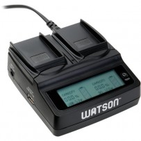 Watson Duo LCD Charger with 2 LP-E8 Battery Plates