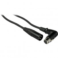 Pearstone PM Series XLR M to Angled XLR F Professional Microphone Cable - 10' (3.0 m)