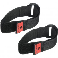 Pearstone 1 x 18 Touch Fastener Cinch Strap (Black, 2-Pack)