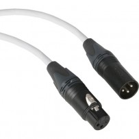 Kopul Premium Performance 3000 Series XLR M to XLR F Microphone Cable - 3' (0.91 m), White