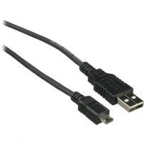 Pearstone USB 2.0 Type A Male to Micro Type B Male Cable (Black) - 6' (1.8 m)