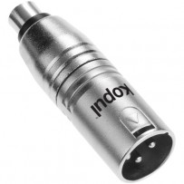 Kopul RCA Phono Female to 3-Pin XLR Male Barrel Adapter