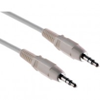 Pearstone Stereo Mini Male to Stereo Mini Male Cable (White) - 50'