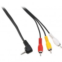 Pearstone Mini AV to 3 RCA Cable (1.5 ft)