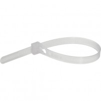 Pearstone 12 Reusable Plastic Cable Ties - Clear (20-Pack)