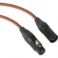 Kopul Premium Performance 3000 Series XLR M to XLR F Microphone Cable - 3' (0.91 m), Brown