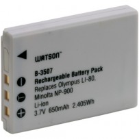 Watson LI-80B / NP-900 Lithium-Ion Battery Pack (3.7V, 650mAh)